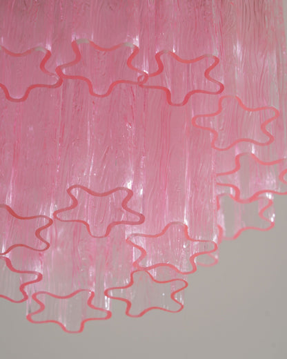 Fiora Pink Murano Glass Ceiling Lamp