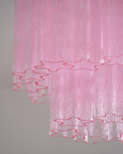 Fiora Pink Murano Glass Ceiling Lamp