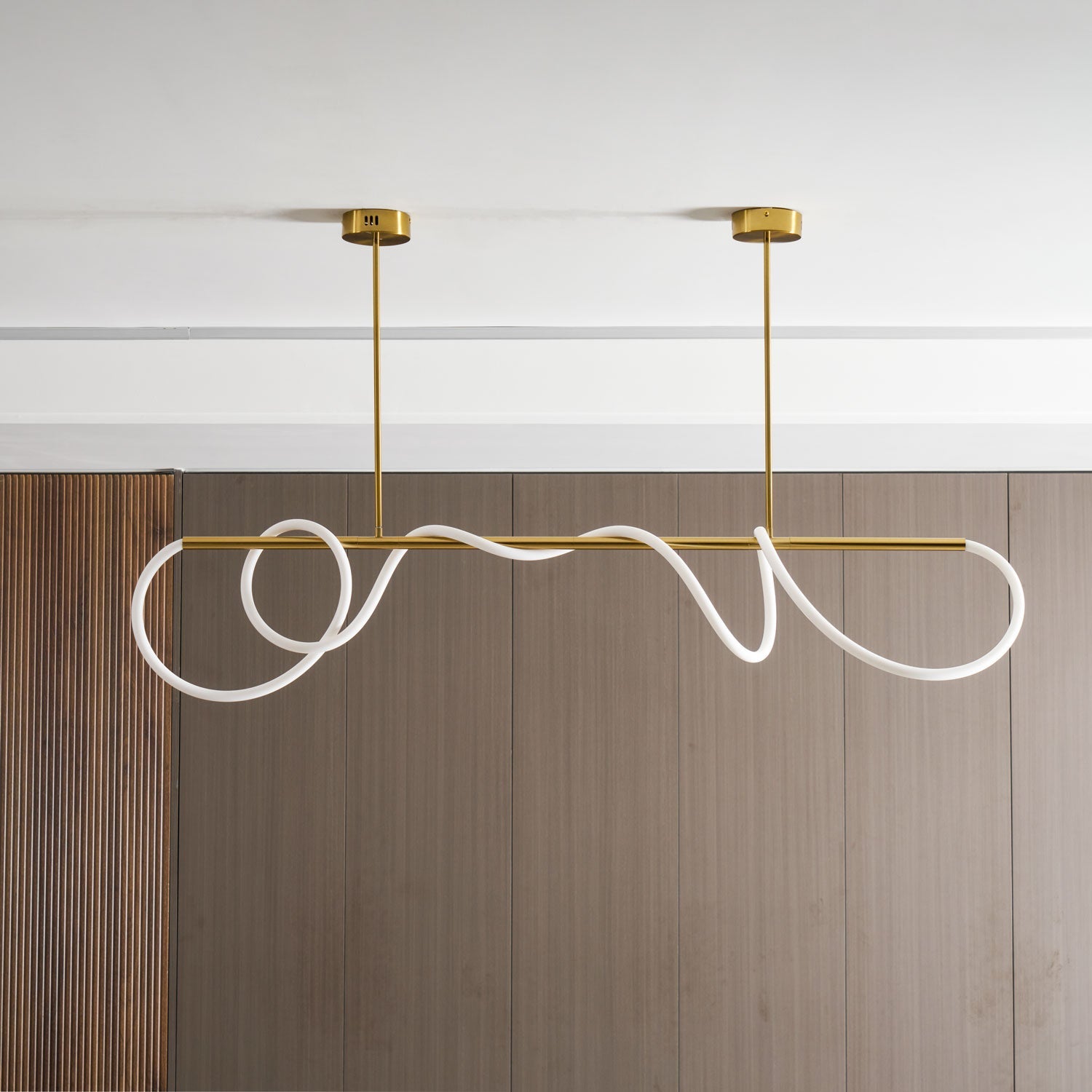 Flexible Linear Curve Chandelier