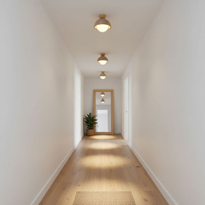 Flore Travertine Bud Ceiling Light
