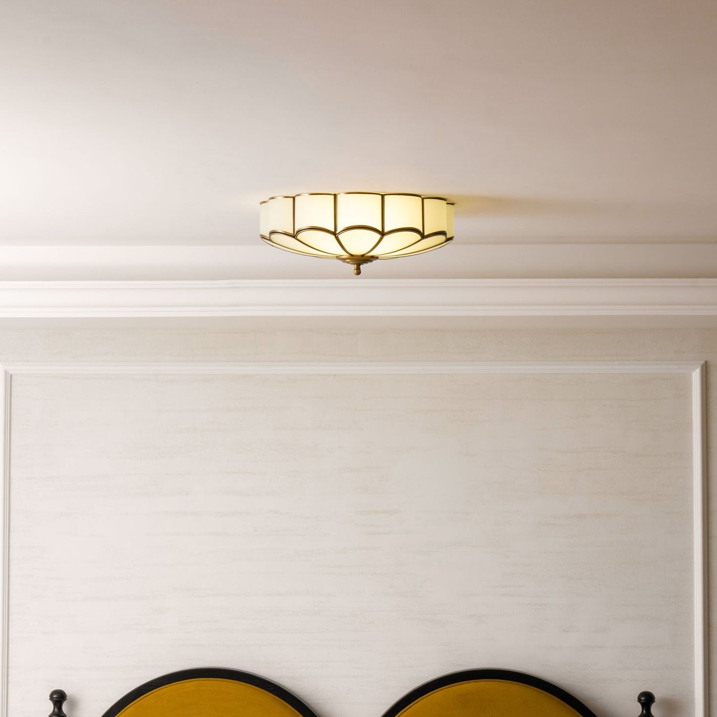 Flower Shape Glass Recessed Ceiling Light