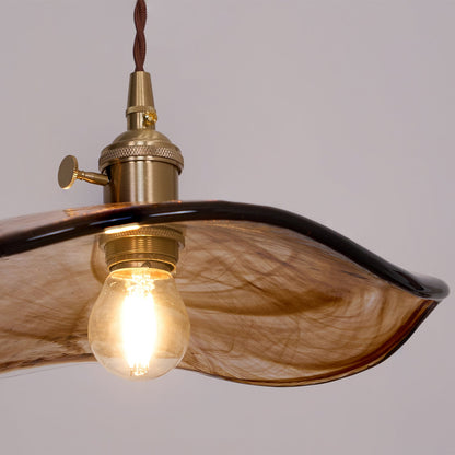 Flower Petal Glass Pendant Light