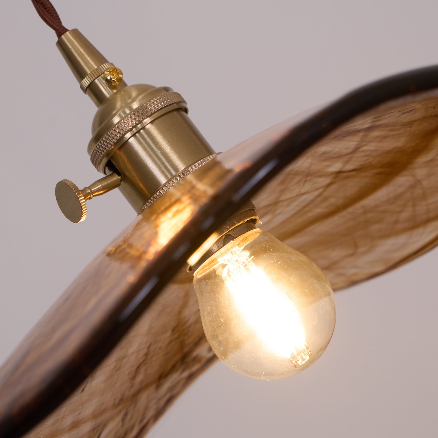 Flower Petal Glass Pendant Light