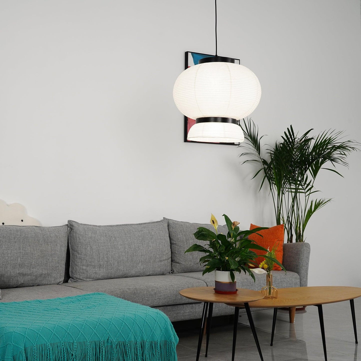 Rice Paper Lantern Pendant Swag Lamp