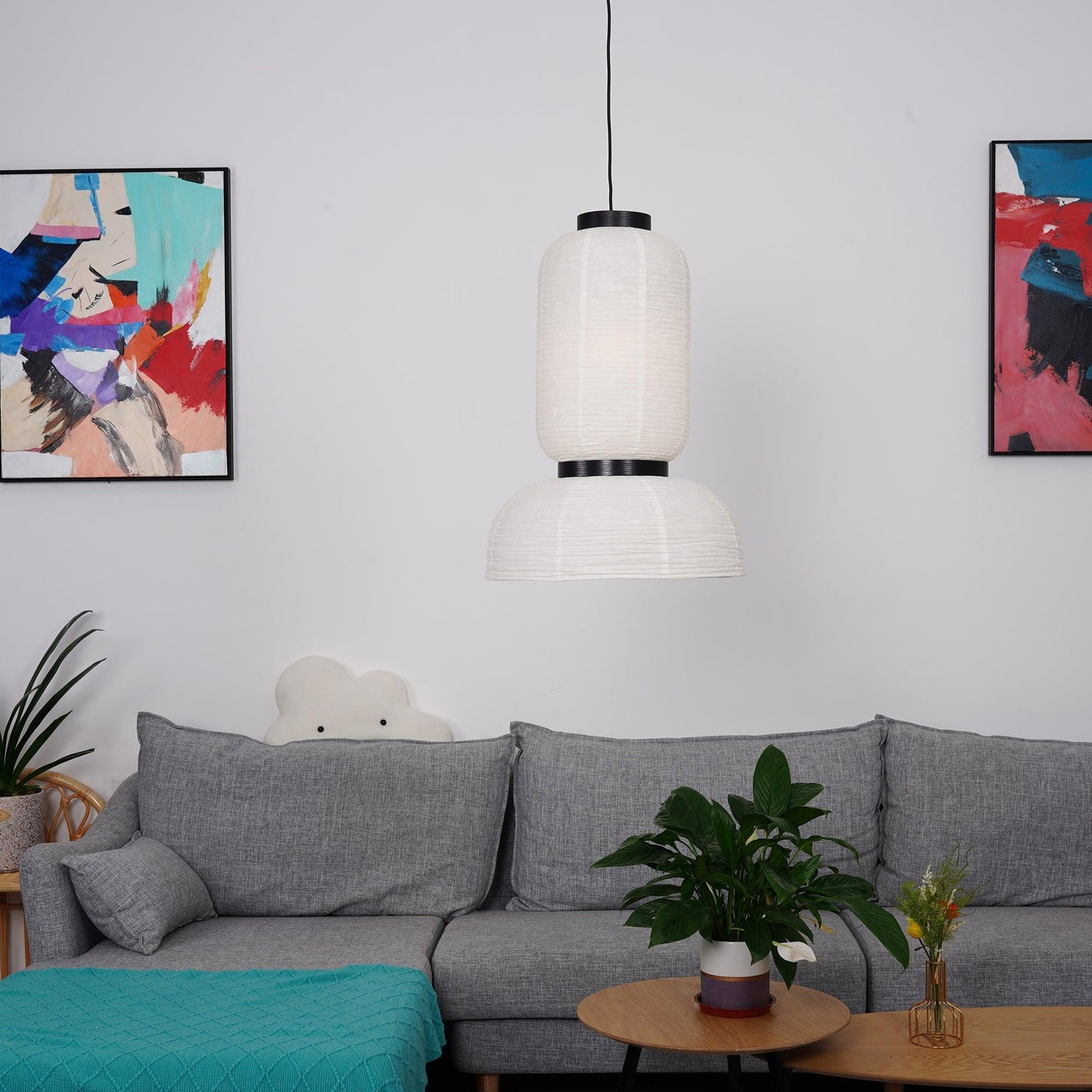 Rice Paper Lantern Pendant Swag Lamp