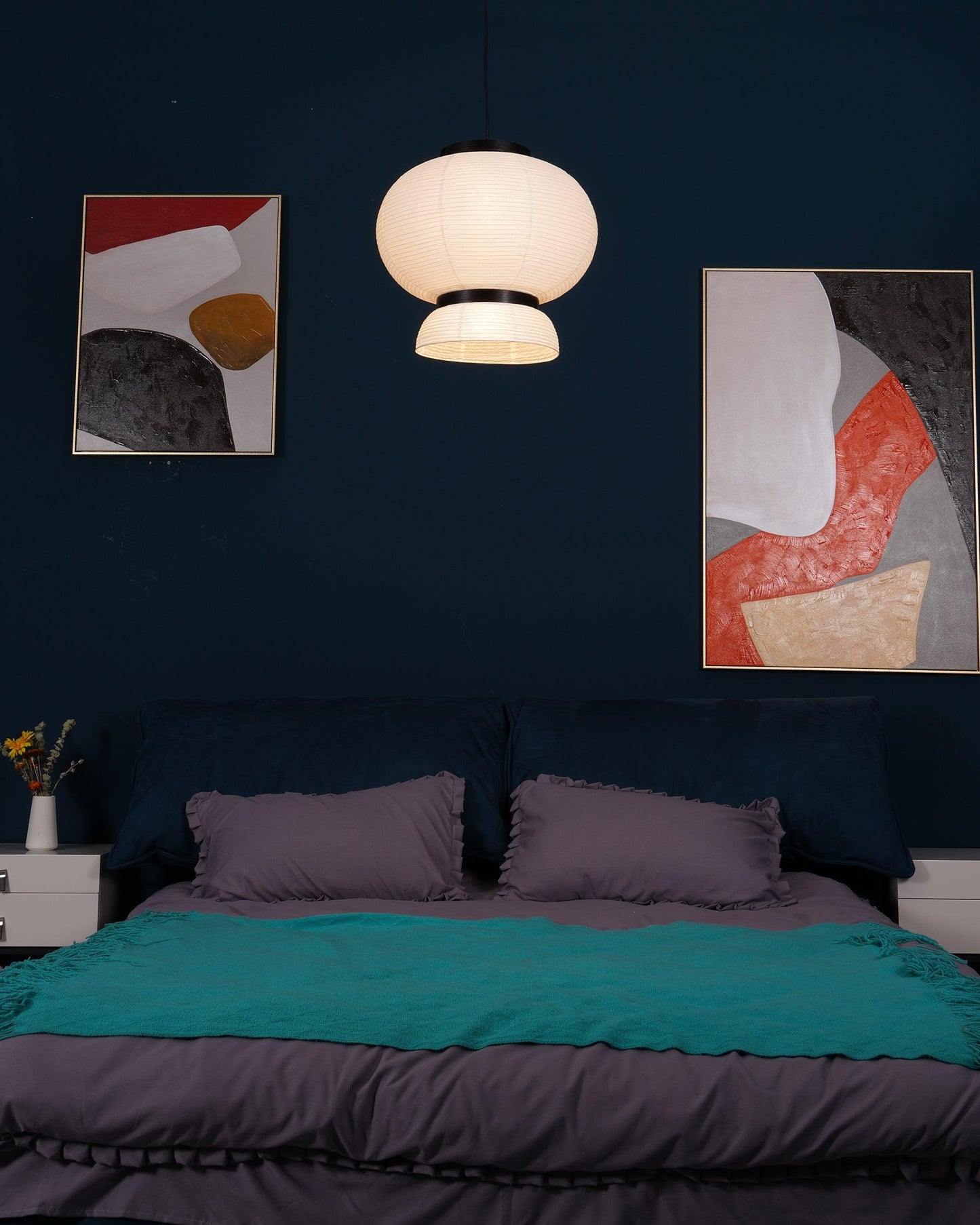 Rice Paper Lantern Pendant Swag Lamp