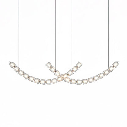The Gabriel Curved LED Chandelier | Custom Size & Made-to-Order Lighting for Luxury Homes & Commercial Spaces