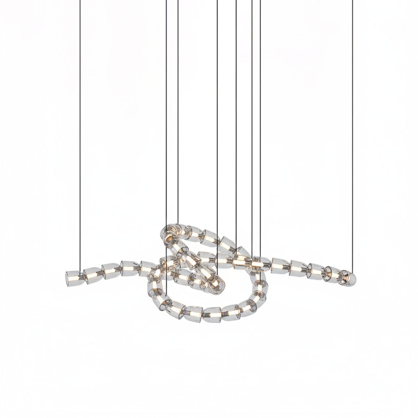 The Gabriel Twist LED Chandelier | Custom Size & Made-to-Order Lighting for Luxury Homes & Commercial Spaces