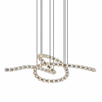 The Gabriel Twist LED Chandelier | Custom Size & Made-to-Order Lighting for Luxury Homes & Commercial Spaces