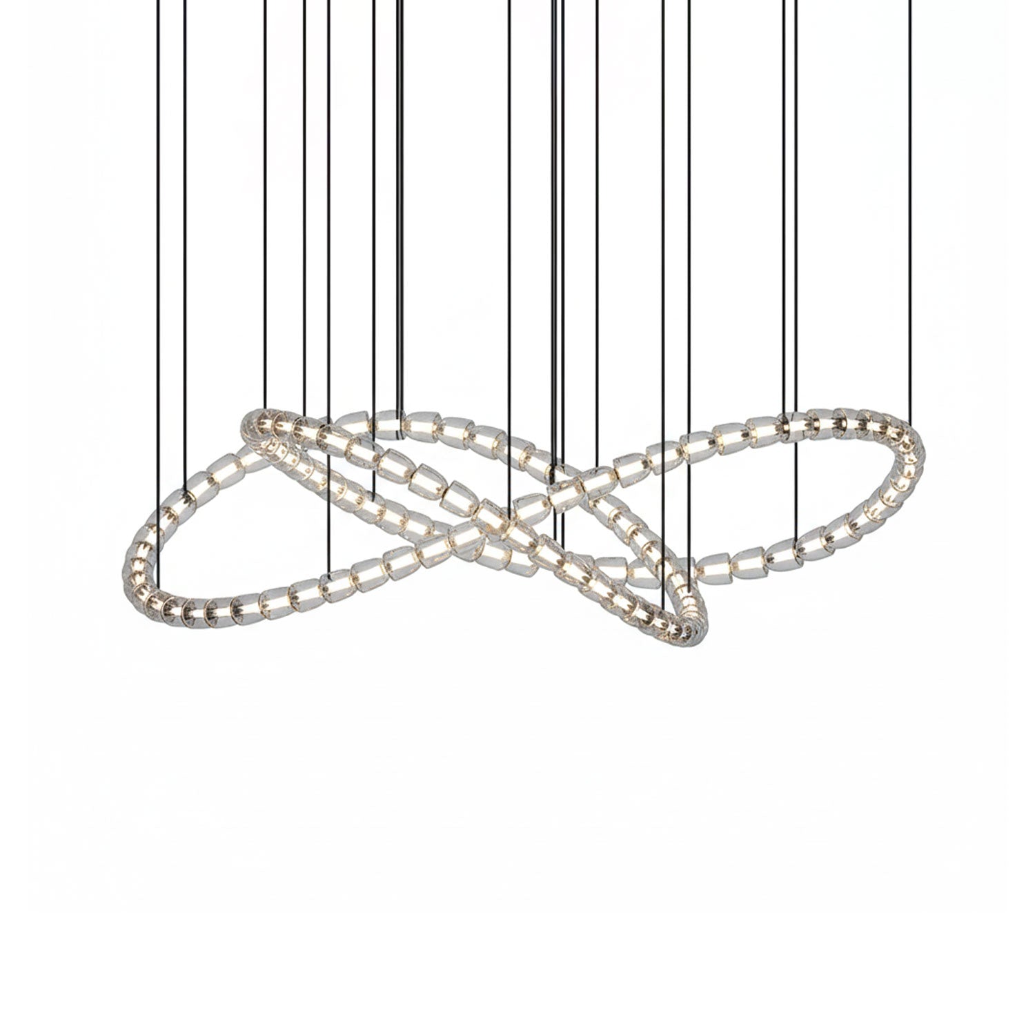 The Gabriel Infinity Loop LED Chandelier | Custom Size & Made-to-Order Lighting for Luxury Homes & Commercial Spaces