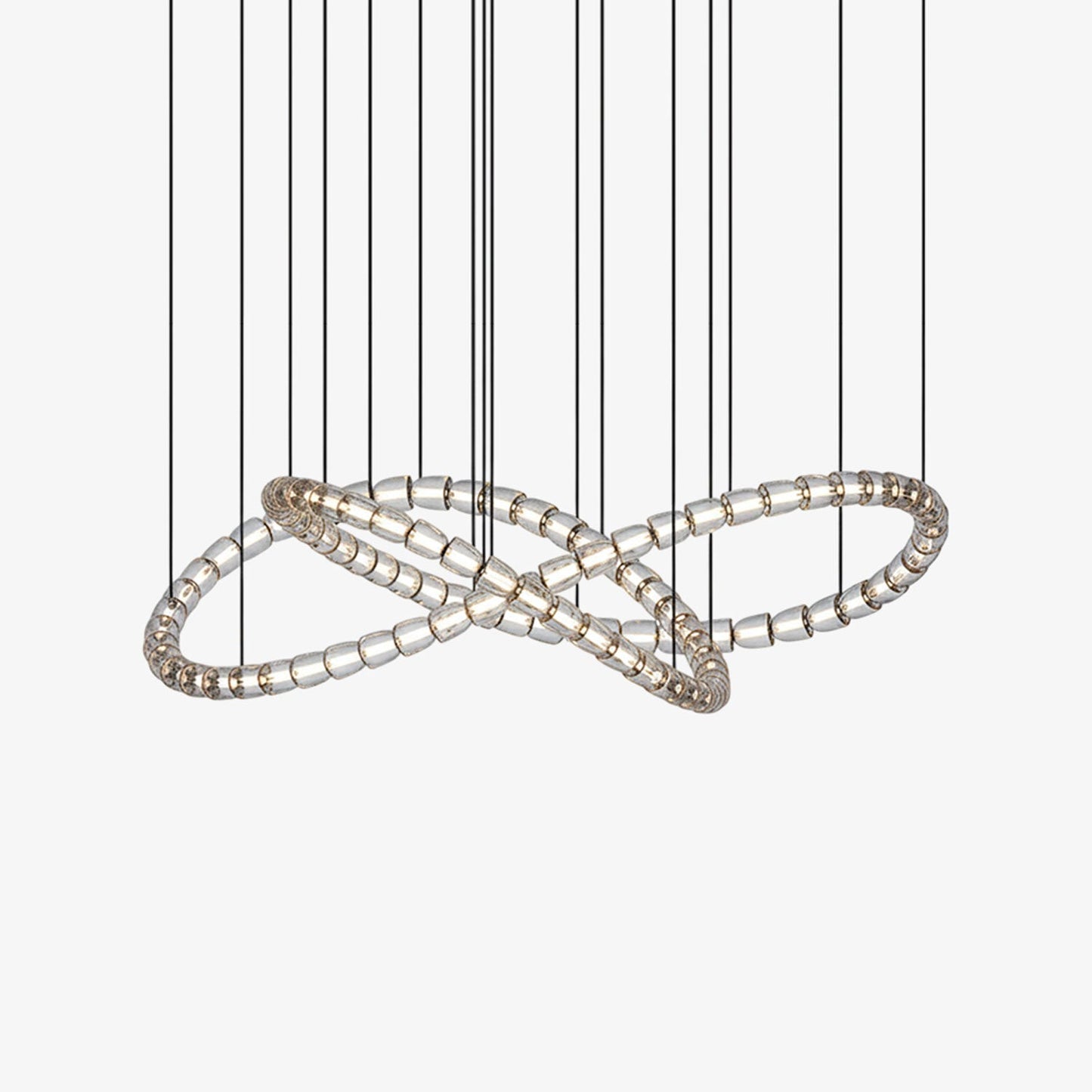The Gabriel Infinity Loop LED Chandelier | Custom Size & Made-to-Order Lighting for Luxury Homes & Commercial Spaces