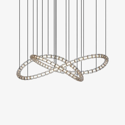 The Gabriel Infinity Loop LED Chandelier | Custom Size & Made-to-Order Lighting for Luxury Homes & Commercial Spaces