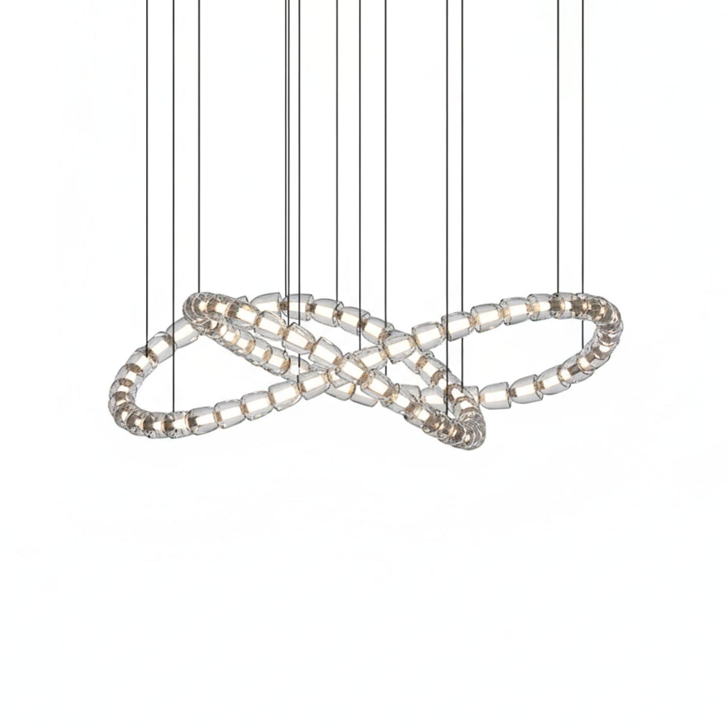The Gabriel Infinity Loop LED Chandelier | Custom Size & Made-to-Order Lighting for Luxury Homes & Commercial Spaces