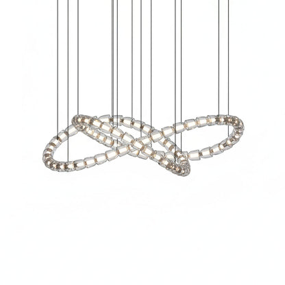 The Gabriel Infinity Loop LED Chandelier | Custom Size & Made-to-Order Lighting for Luxury Homes & Commercial Spaces
