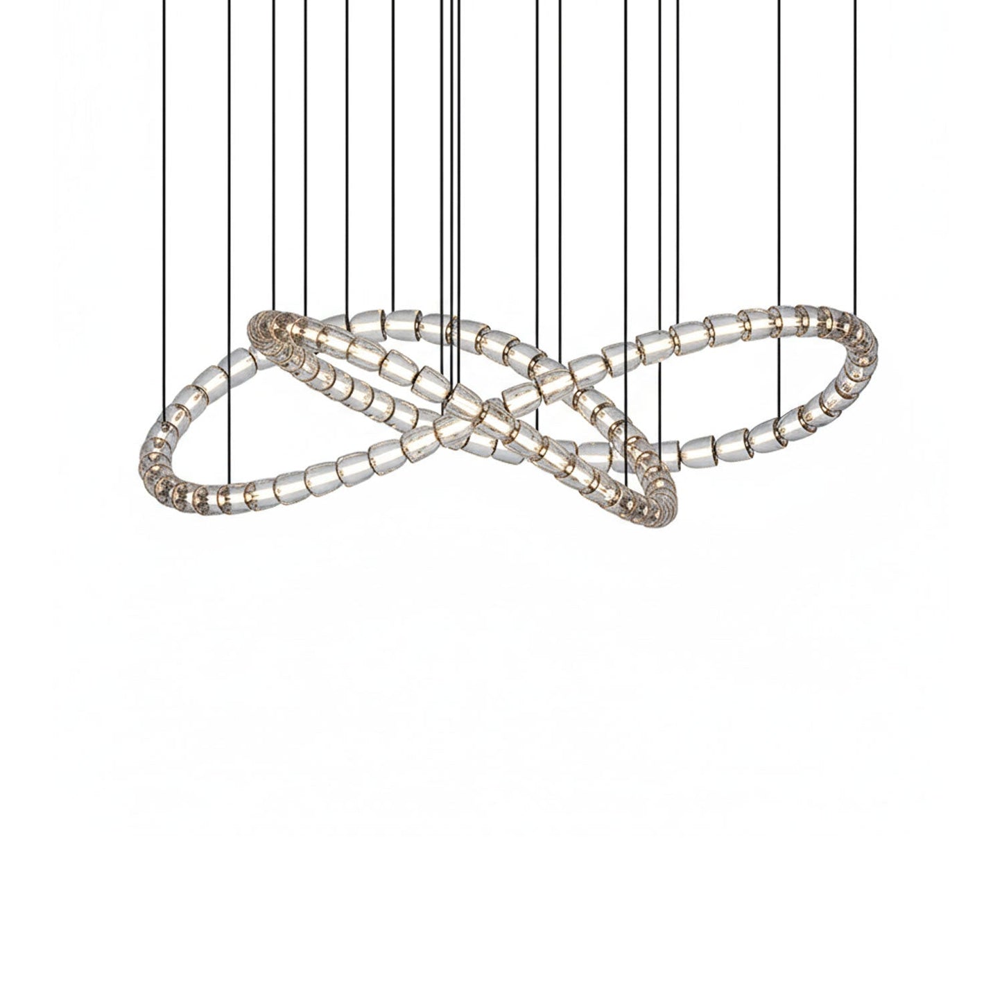The Gabriel Infinity Loop LED Chandelier | Custom Size & Made-to-Order Lighting for Luxury Homes & Commercial Spaces