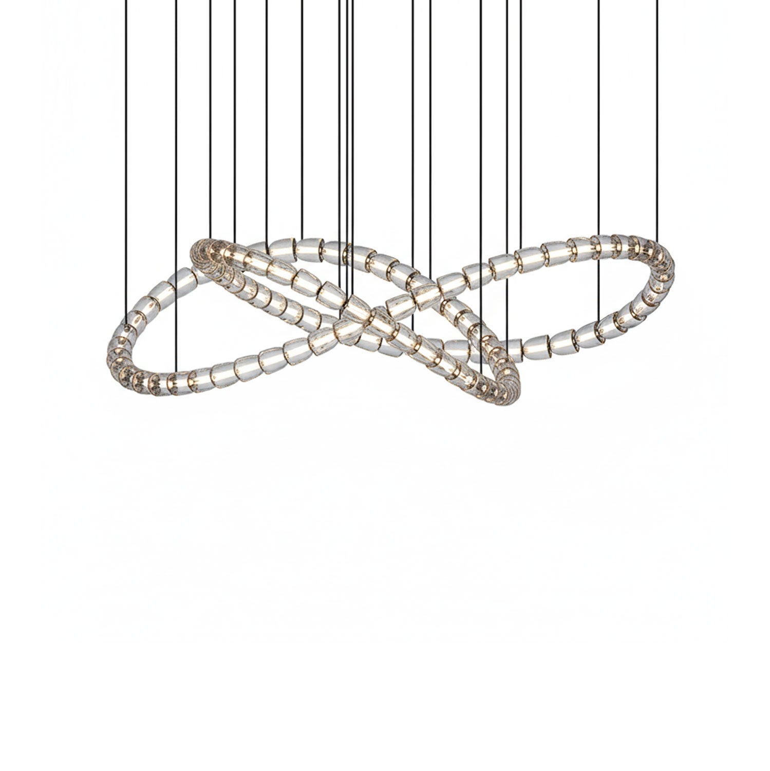 The Gabriel Infinity Loop LED Chandelier | Custom Size & Made-to-Order Lighting for Luxury Homes & Commercial Spaces