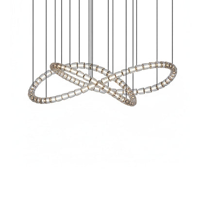 The Gabriel Infinity Loop LED Chandelier | Custom Size & Made-to-Order Lighting for Luxury Homes & Commercial Spaces