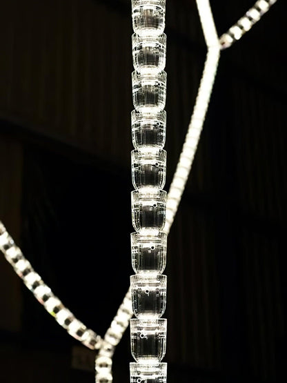The Gabriel Waveform LED Chandelier | Custom Size & Made-to-Order Lighting for Luxury Homes & Commercial Spaces