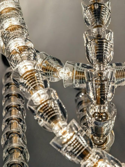 The Gabriel Spiral LED Chandelier | Custom Size & Made-to-Order Lighting for Luxury Residences & Commercial Spaces