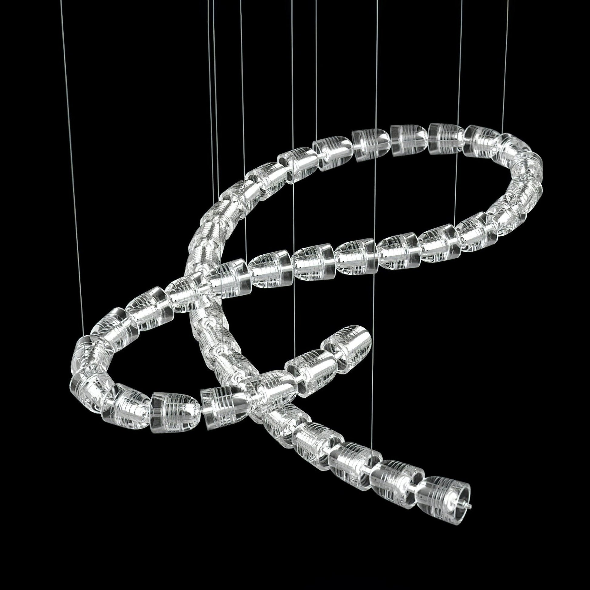 The Gabriel Spiral LED Chandelier | Custom Size & Made-to-Order Lighting for Luxury Residences & Commercial Spaces