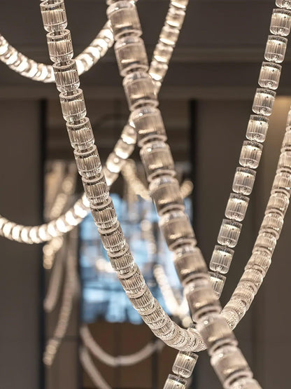The Gabriel Spiral LED Chandelier | Custom Size & Made-to-Order Lighting for Luxury Residences & Commercial Spaces