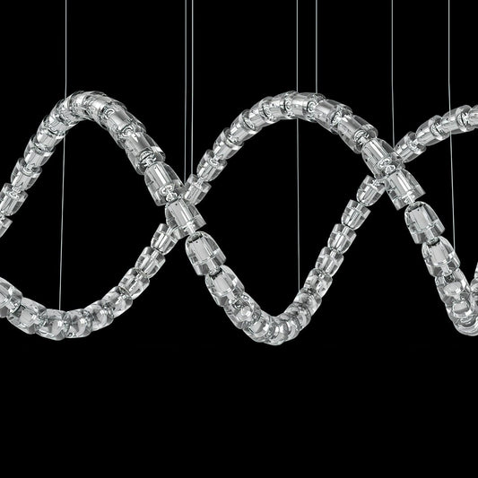 The Gabriel Infinity Loop LED Chandelier | Custom Size & Made-to-Order Lighting for Luxury Homes & Commercial Spaces