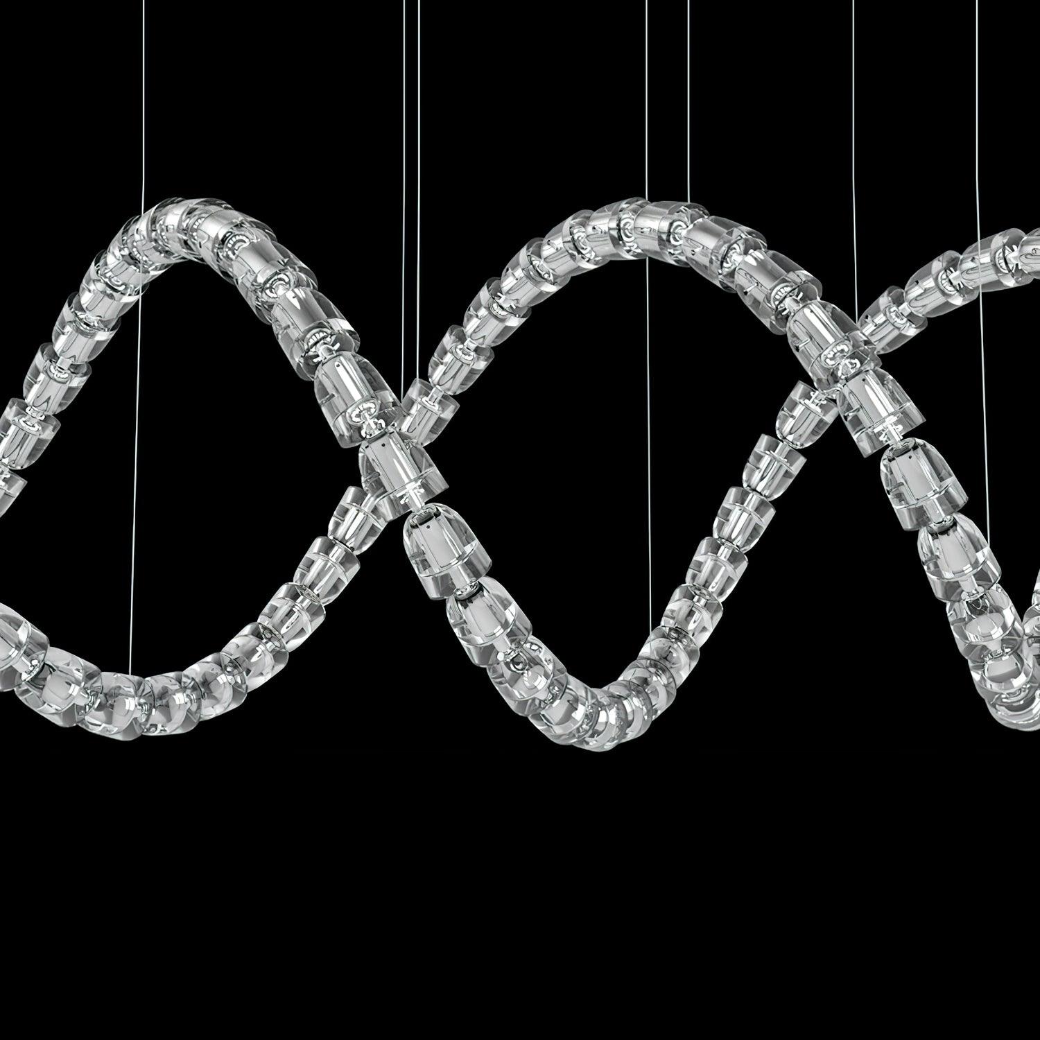 The Gabriel Twist LED Chandelier | Custom Size & Made-to-Order Lighting for Luxury Homes & Commercial Spaces