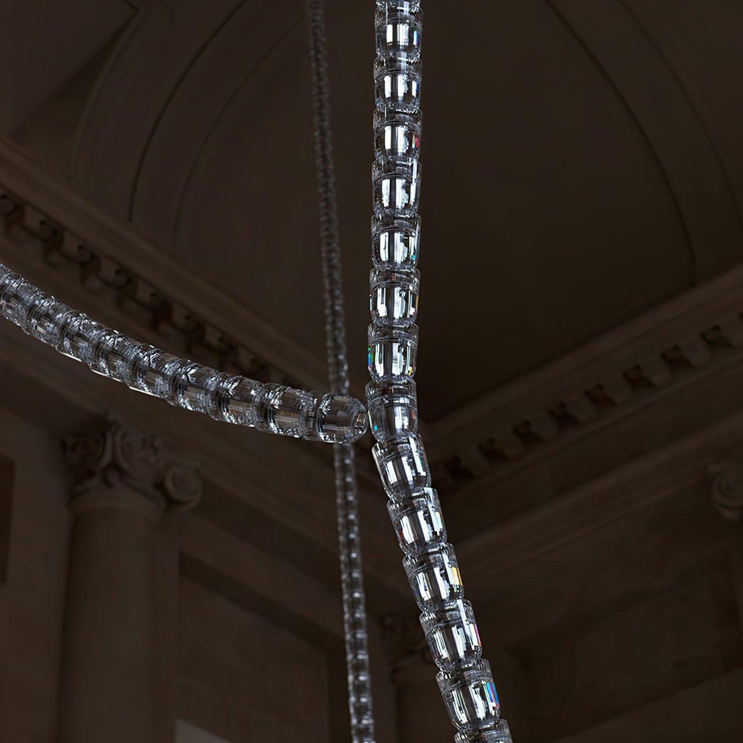 The Gabriel Cascade LED Chandelier | Custom Size & Made-to-Order Lighting for Luxury Homes & Commercial Spaces