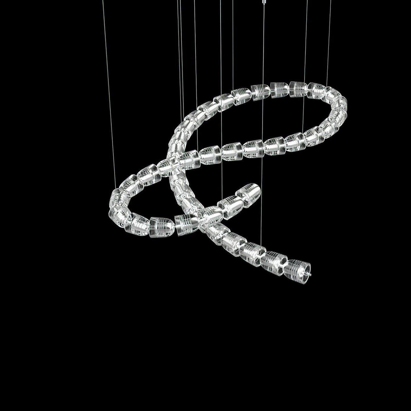 The Gabriel Infinity LED Chandelier | Custom Size & Made-to-Order Lighting for Luxury Homes & Commercial Spaces