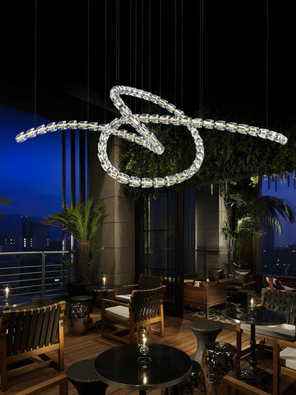 The Gabriel Infinity LED Chandelier | Custom Size & Made-to-Order Lighting for Luxury Homes & Commercial Spaces