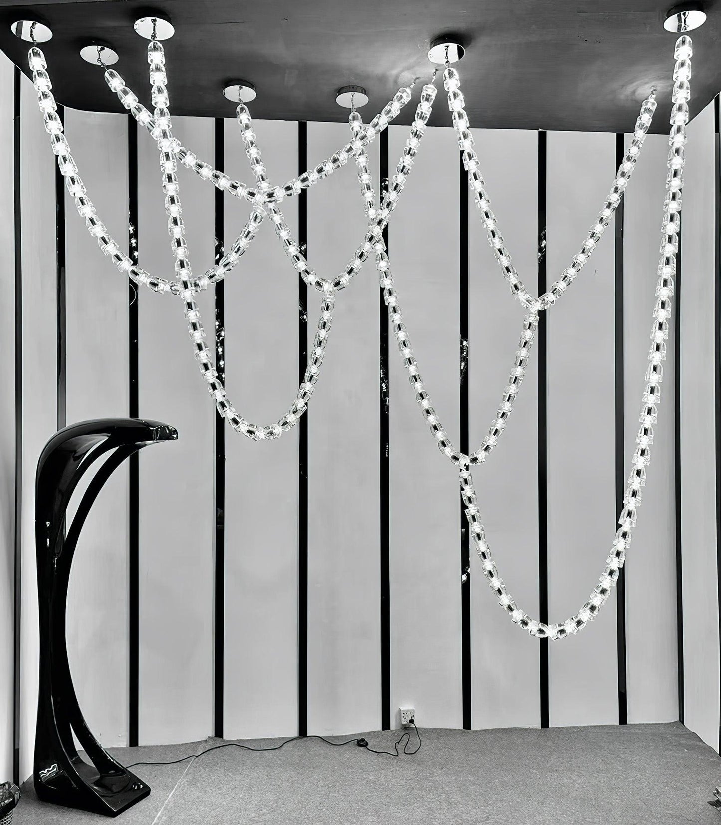 The Gabriel Twist LED Chandelier | Custom Size & Made-to-Order Lighting for Luxury Homes & Commercial Spaces