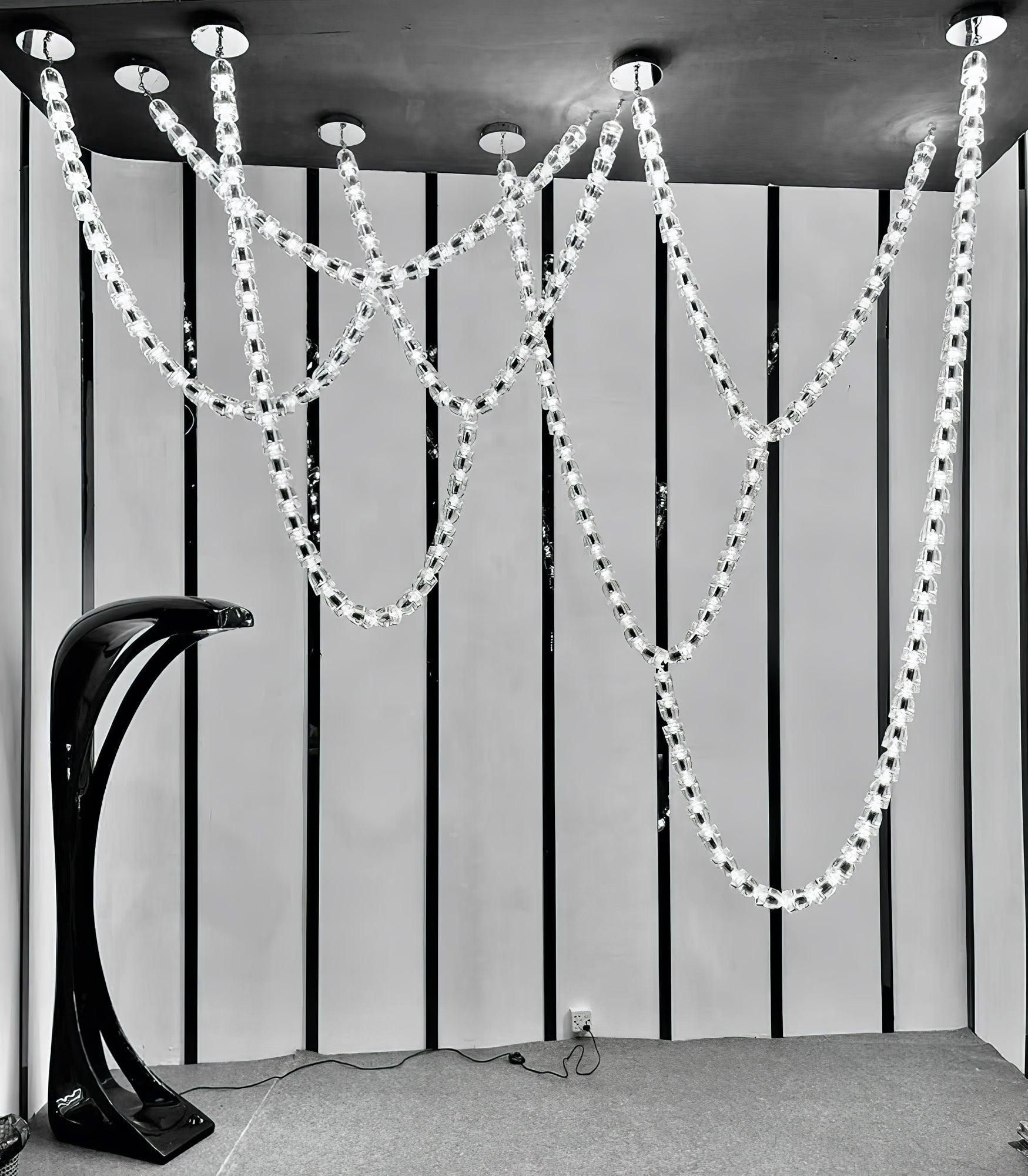 The Gabriel Curved LED Chandelier | Custom Size & Made-to-Order Lighting for Luxury Homes & Commercial Spaces