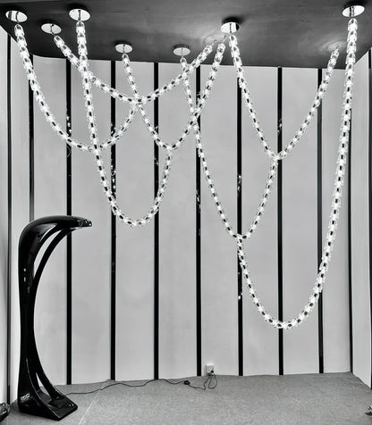 The Gabriel Cascade LED Chandelier | Custom Size & Made-to-Order Lighting for Luxury Homes & Commercial Spaces