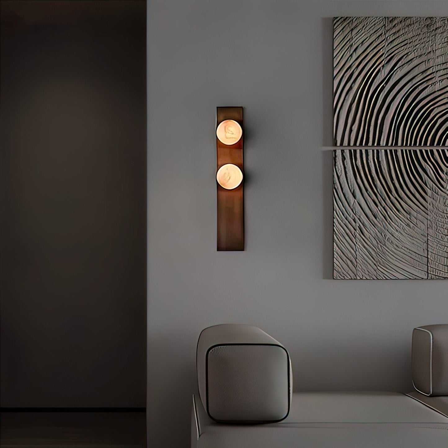 Geo Lumen Bar Alabaster Wall Sconce