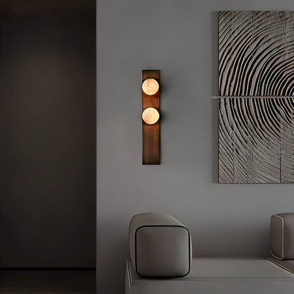 Geo Lumen Bar Alabaster Wall Sconce