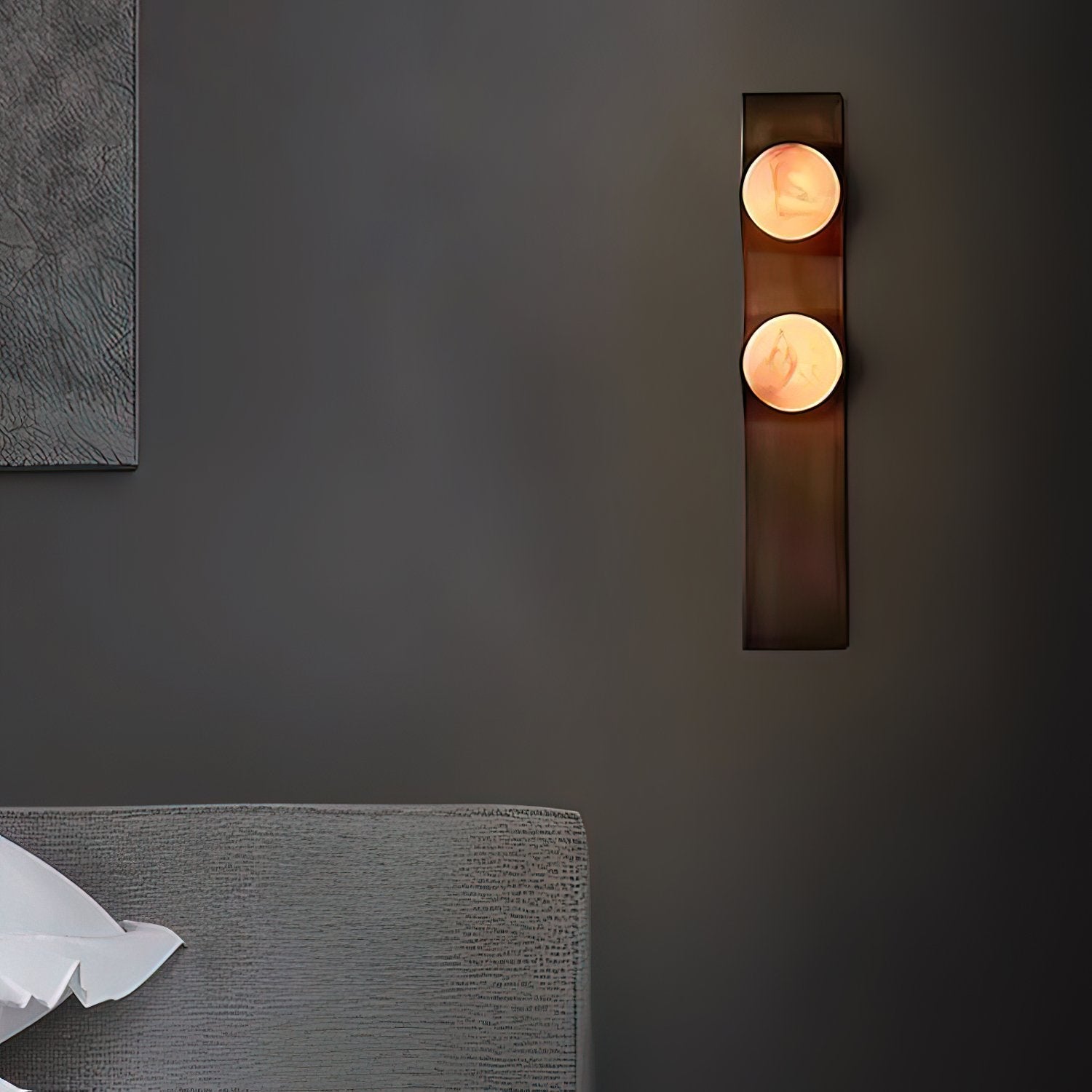 Geo Lumen Bar Alabaster Wall Sconce