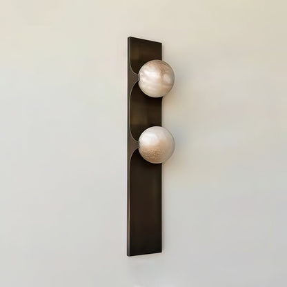 Geo Lumen Bar Alabaster Wall Sconce