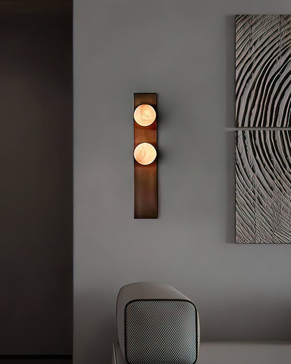 Geo Lumen Bar Alabaster Wall Sconce