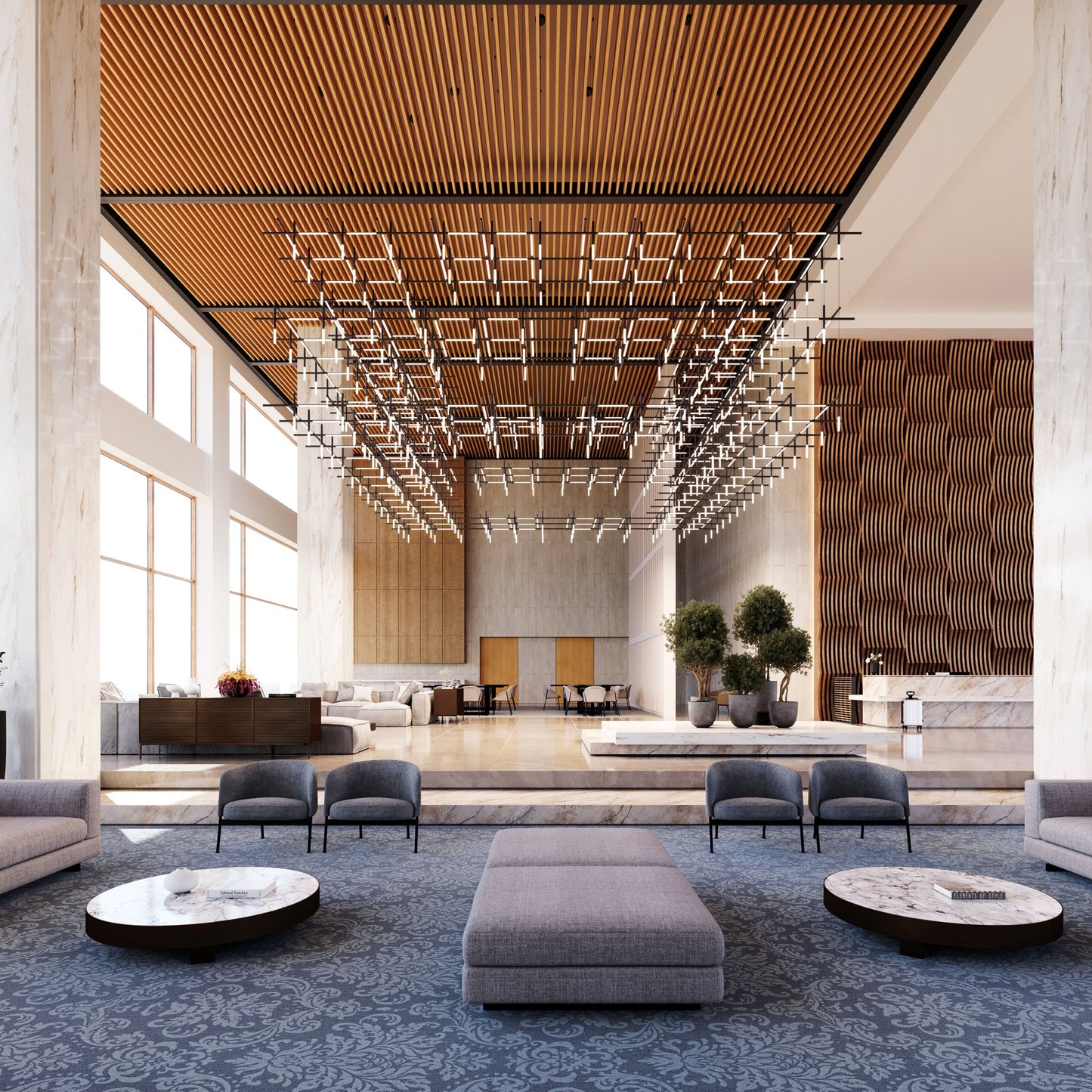 Geometric Linear Pendant Lamp