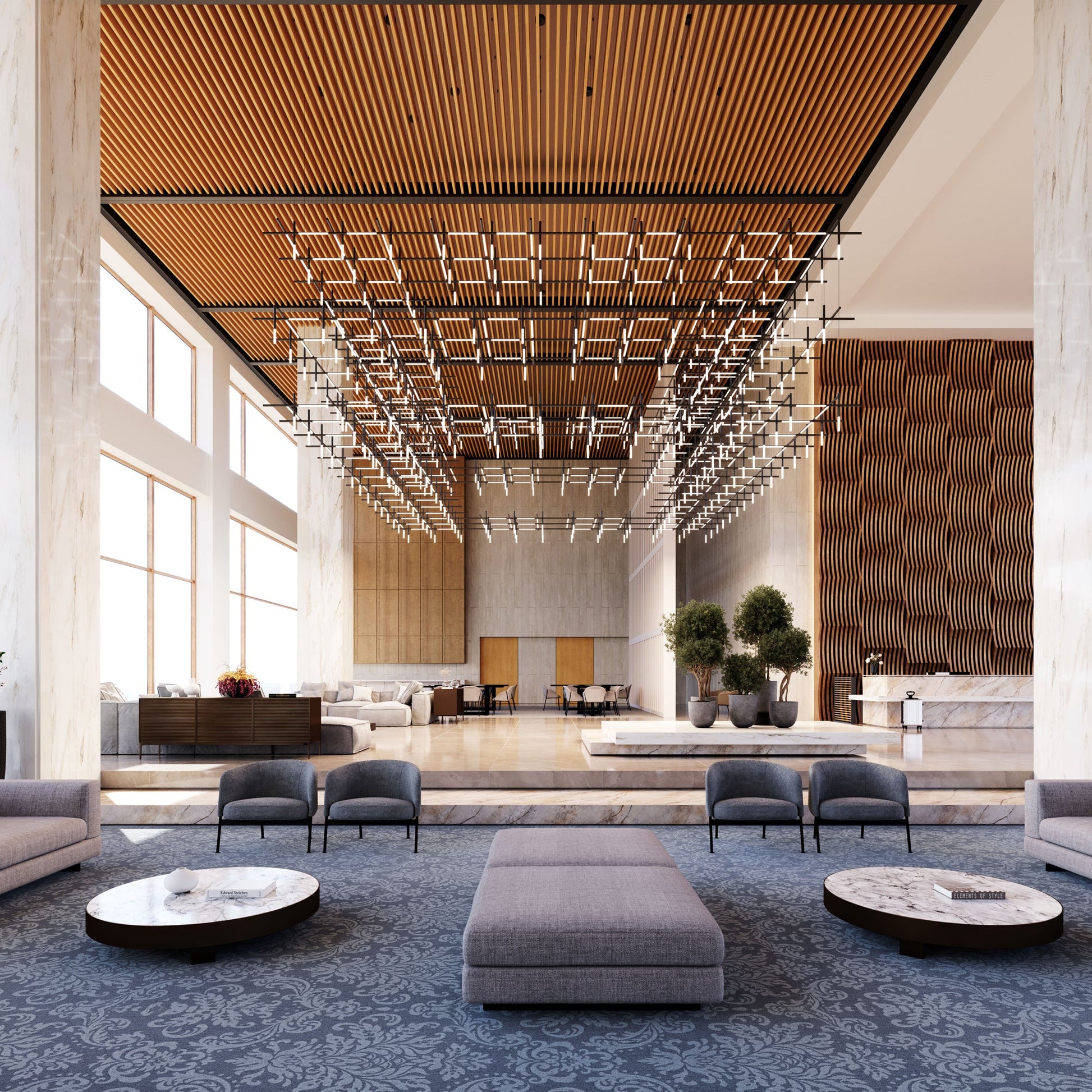 Geometric Linear Pendant Lamp