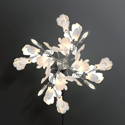 Gingko Flowers Plug-in Wall Lamp