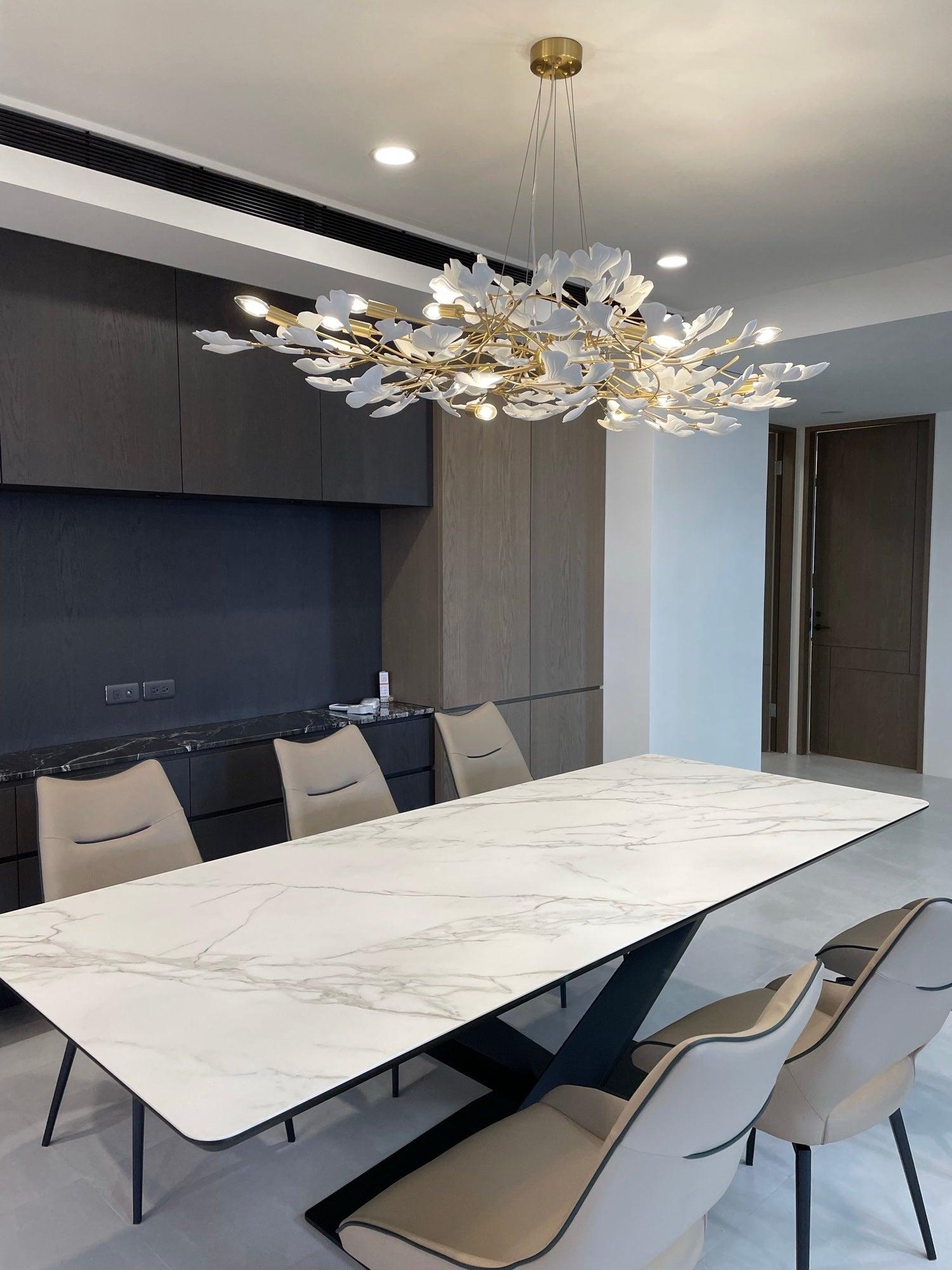 Horizon Bloom Gingko Chandelier
