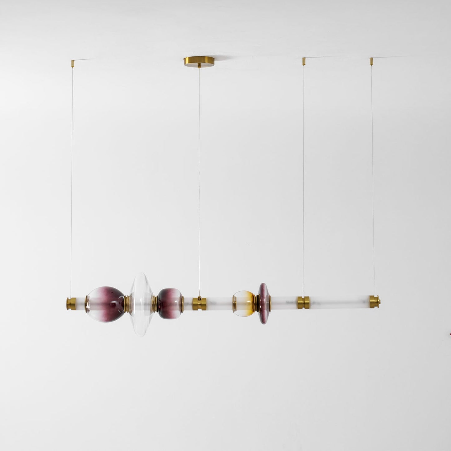 Glass Bead Linear Pendant Light