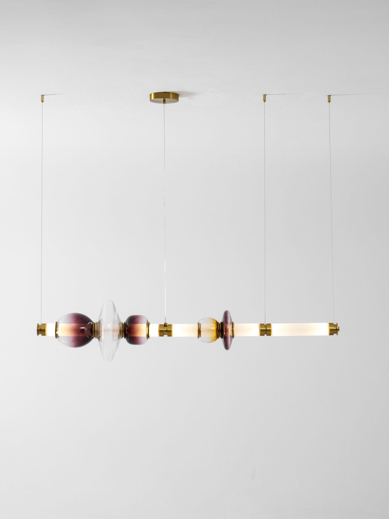 Glass Bead Linear Pendant Light