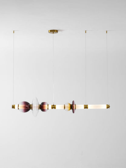 Glass Bead Linear Pendant Light