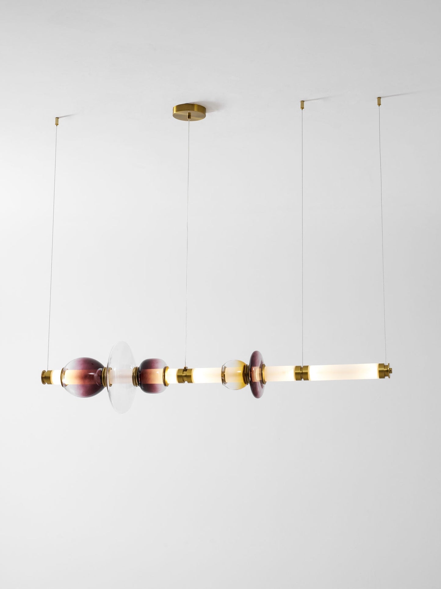 Glass Bead Linear Pendant Light