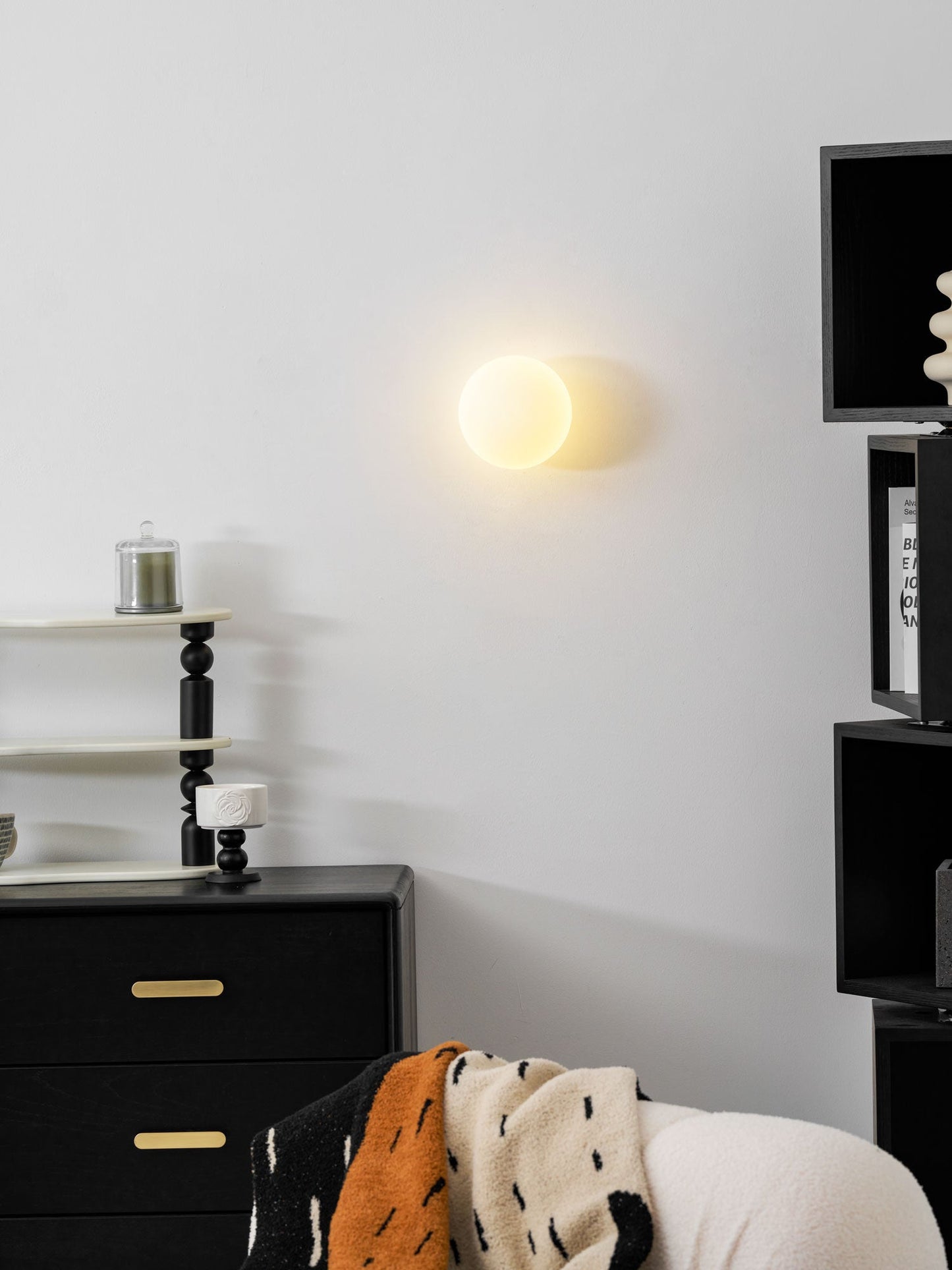 Glass Mini Orb Wall Lamp
