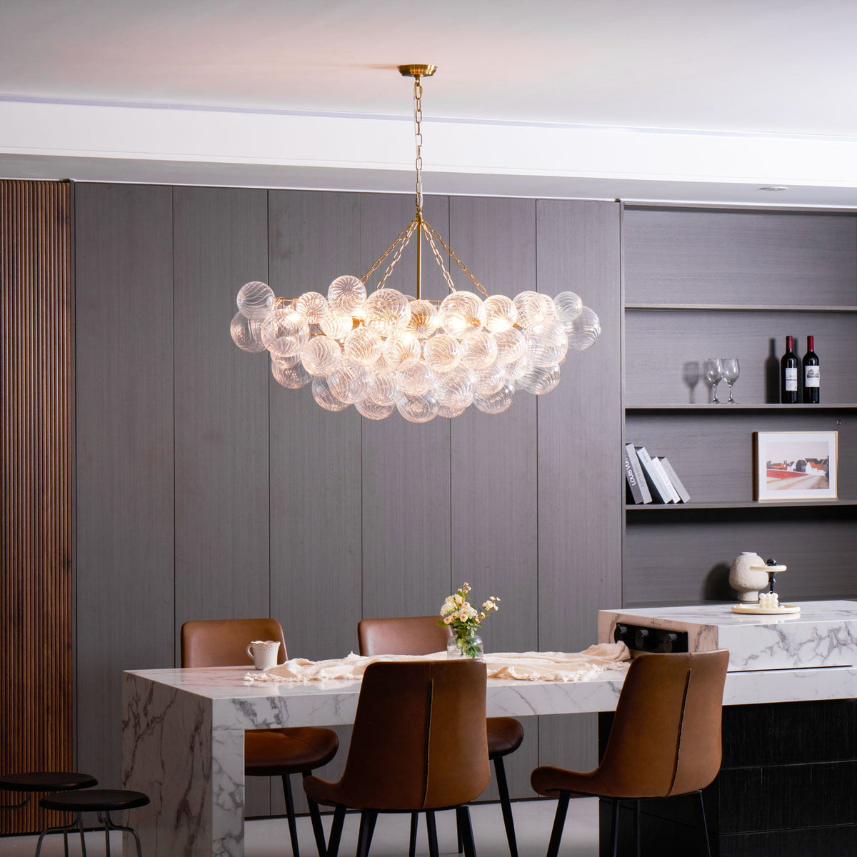 Glass Ball Bubbles Chandelier