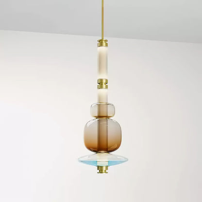 Glass Bead Linear Pendant Light