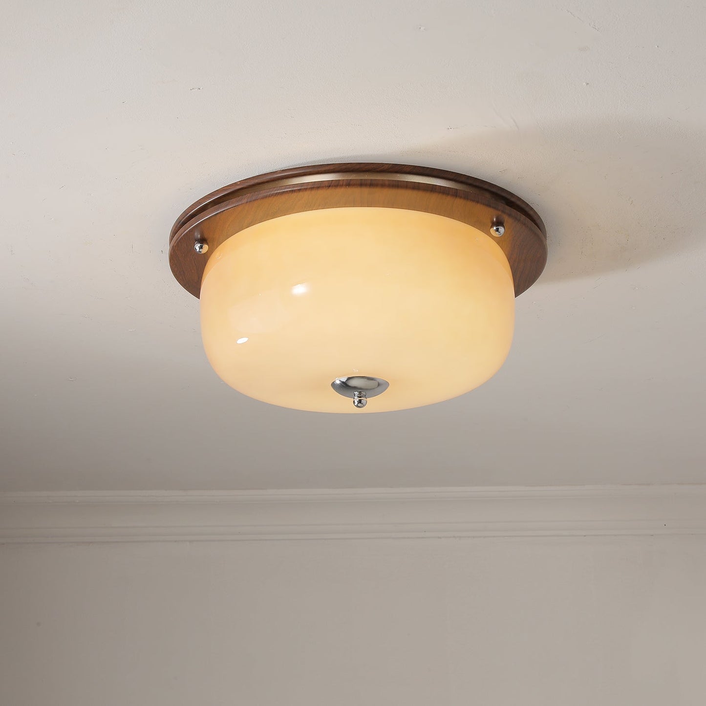 Glass Dome Ceiling Light